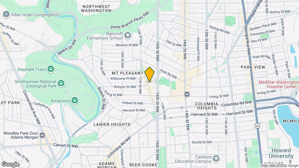 3155 Mt Pleasant St NW Map and Location Details