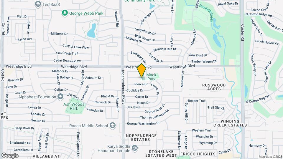 9817 Fillmore Dr Map and Location Details