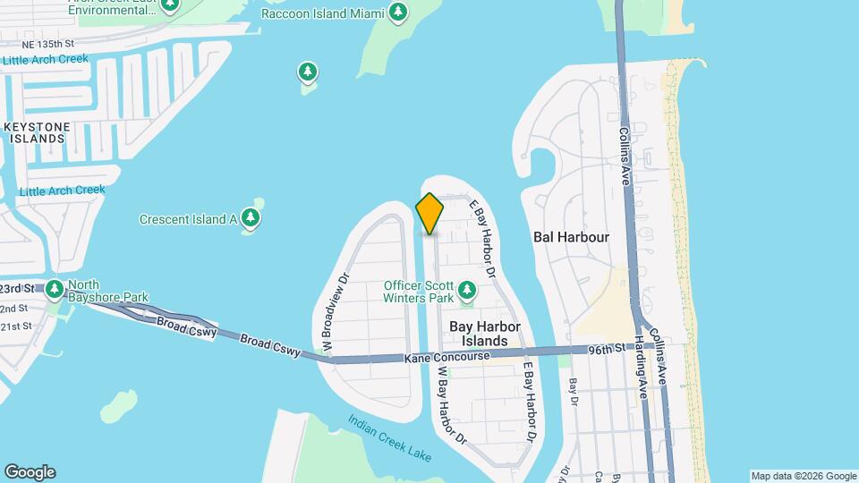 10110 W Bay Harbor Dr Map and Location Details