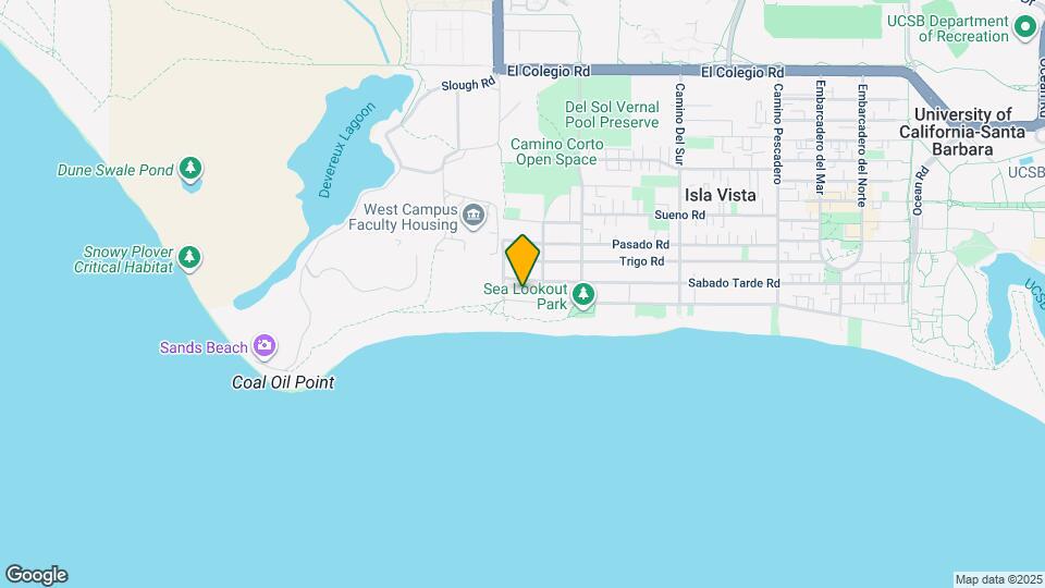 6876 Del Playa Dr Map and Location Details