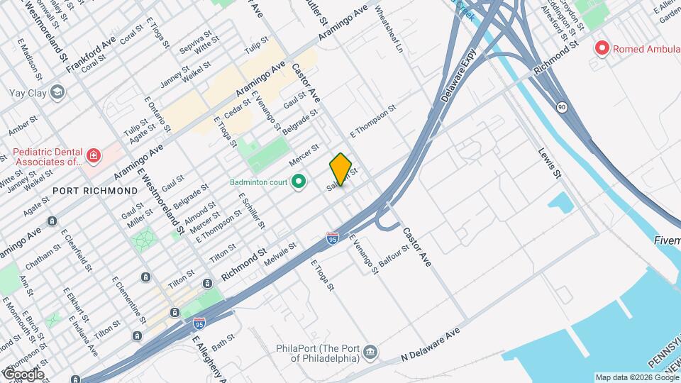 2750 E Pacific St Map and Location Details