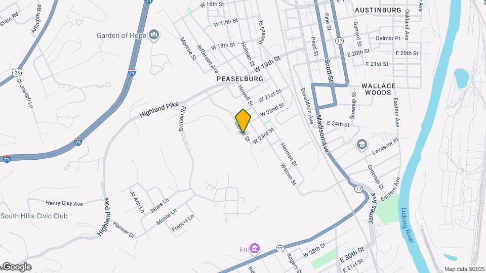 2209 Center St Map and Location Details