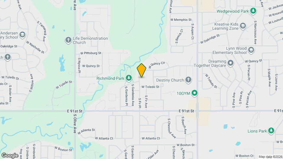 1619 S Fir Pl Map and Location Details