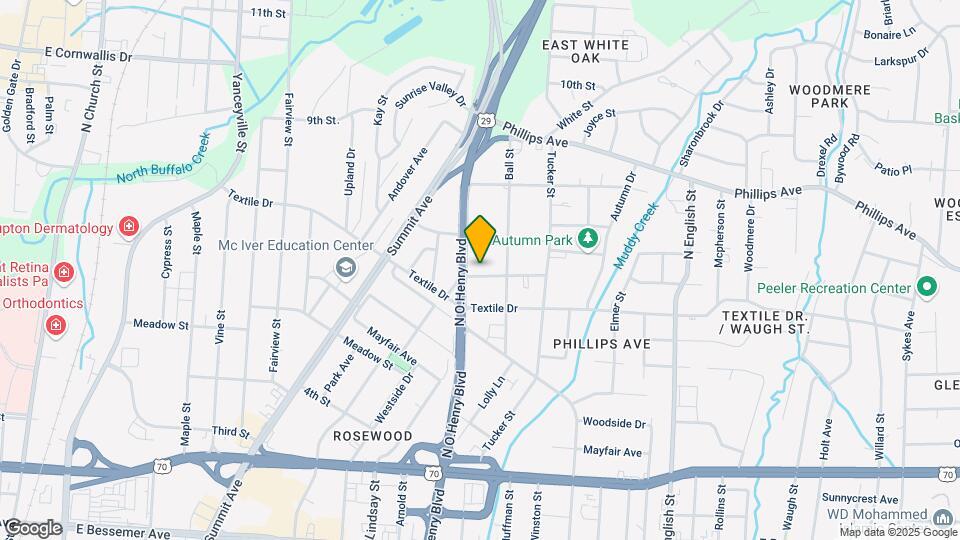 1511 Ridgewood Ave Map and Location Details