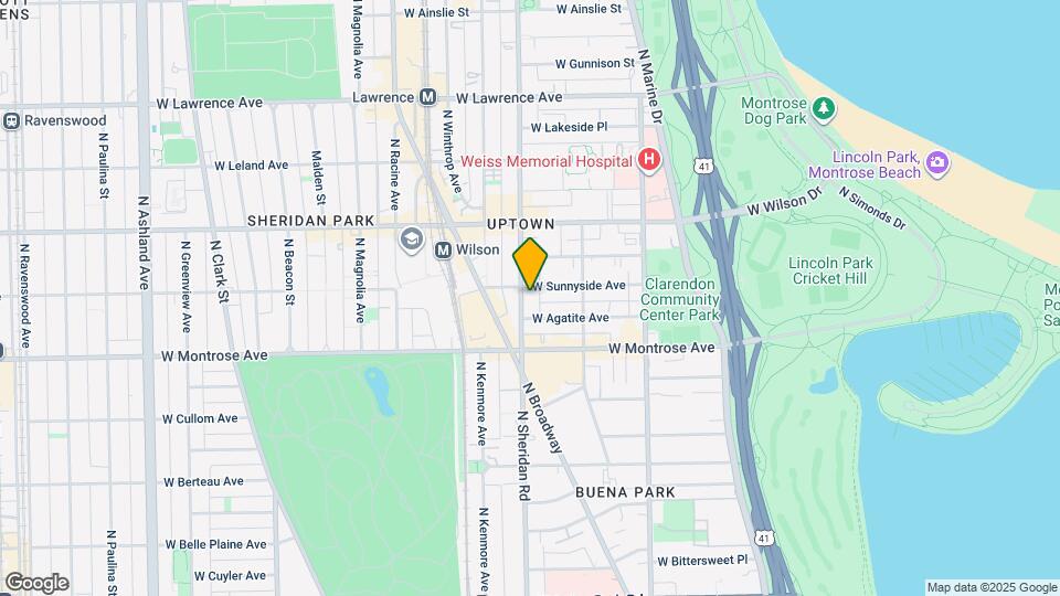 4445 N Sheridan Rd, Unit 4452-3 Map and Location Details