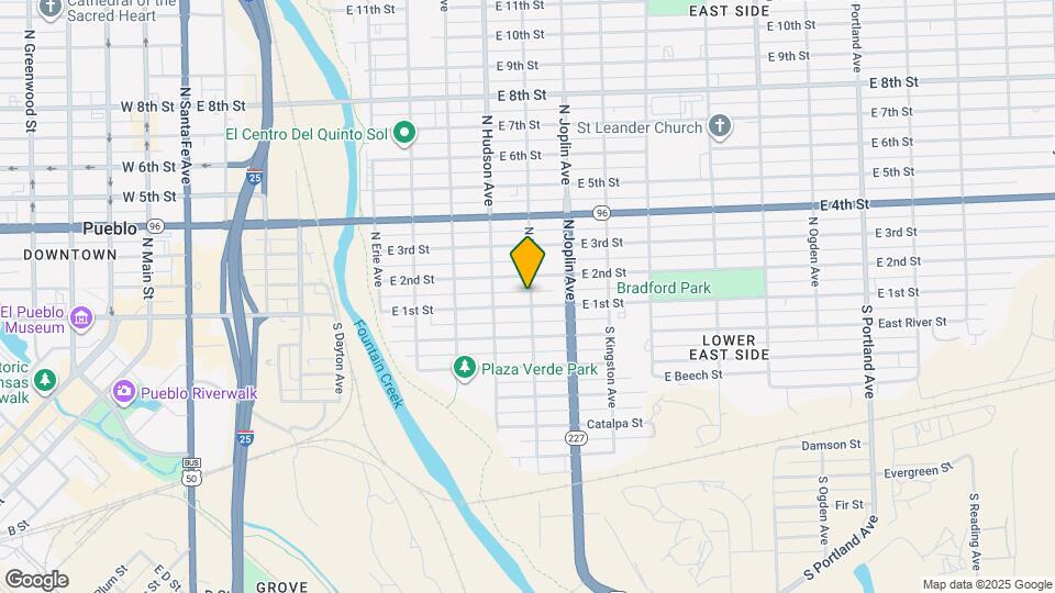 927 E 1st St Map and Location Details