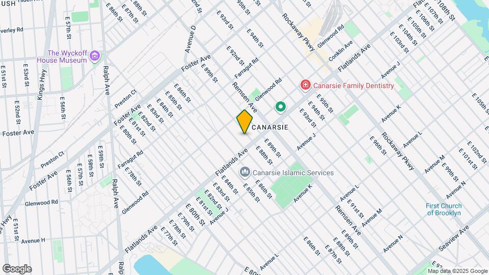 752 E 88th St Map and Location Details