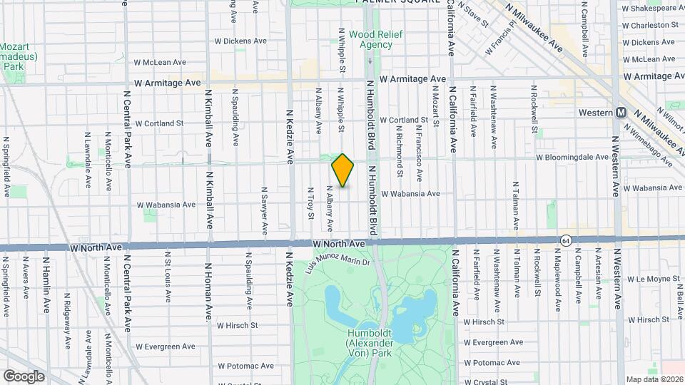 1710 N Whipple St, Unit 1710 N Whipple St Mapa y Detalles de la Ubicación