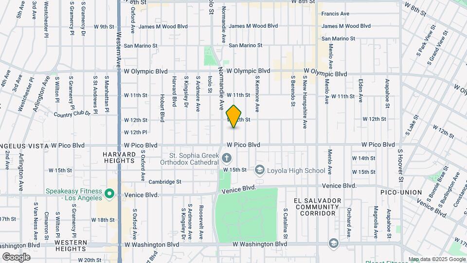 1231 S Mariposa Ave Map and Location Details