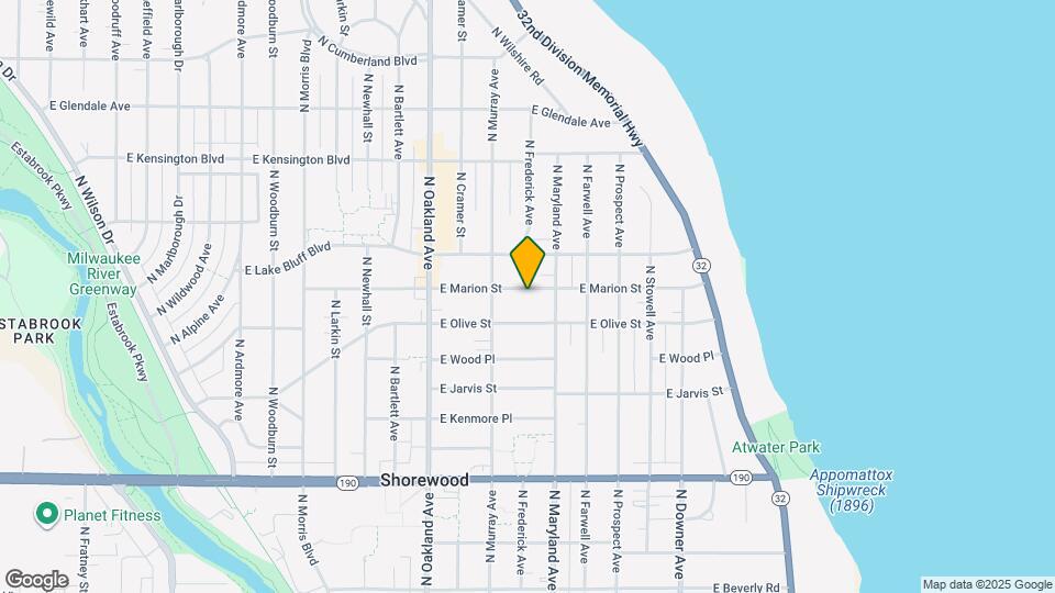 2031 E Marion St Map and Location Details