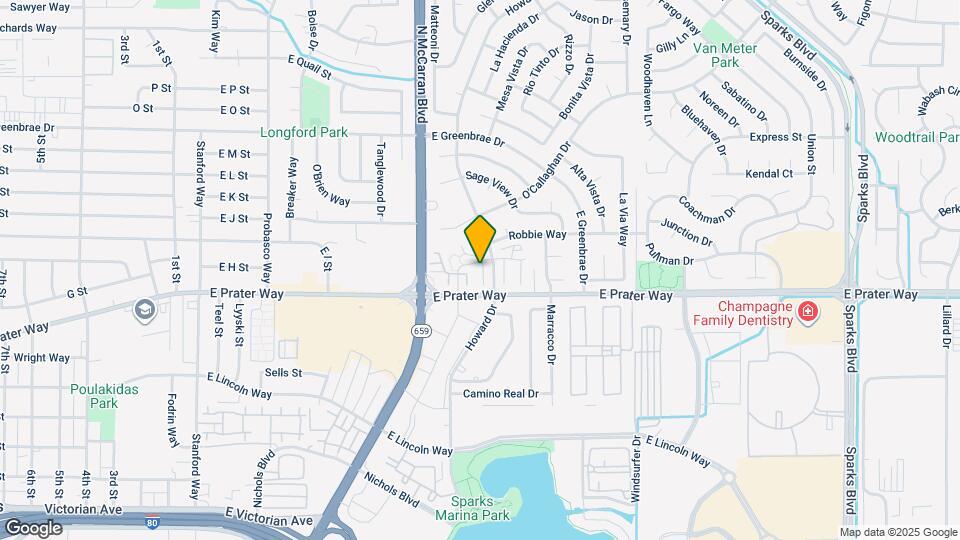 845 Ridgewood Dr Map and Location Details