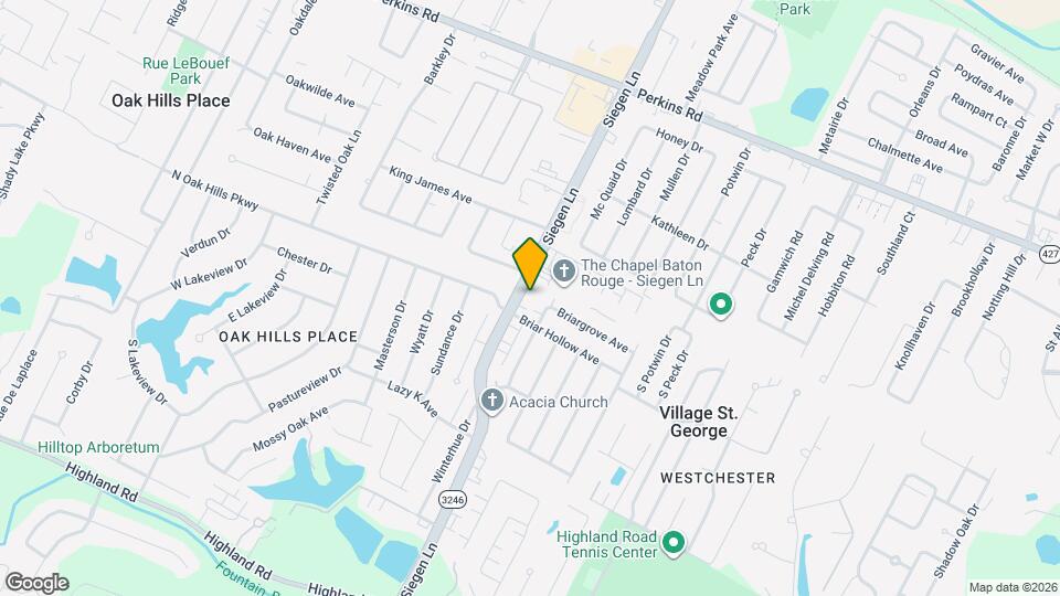 9645 Siegen Ln Map and Location Details