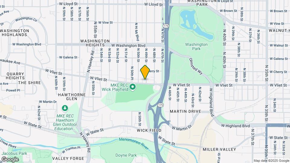 4904 W Vliet St Map and Location Details