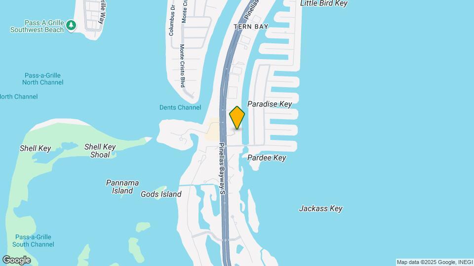 1125 Pinellas Bayway S Map and Location Details