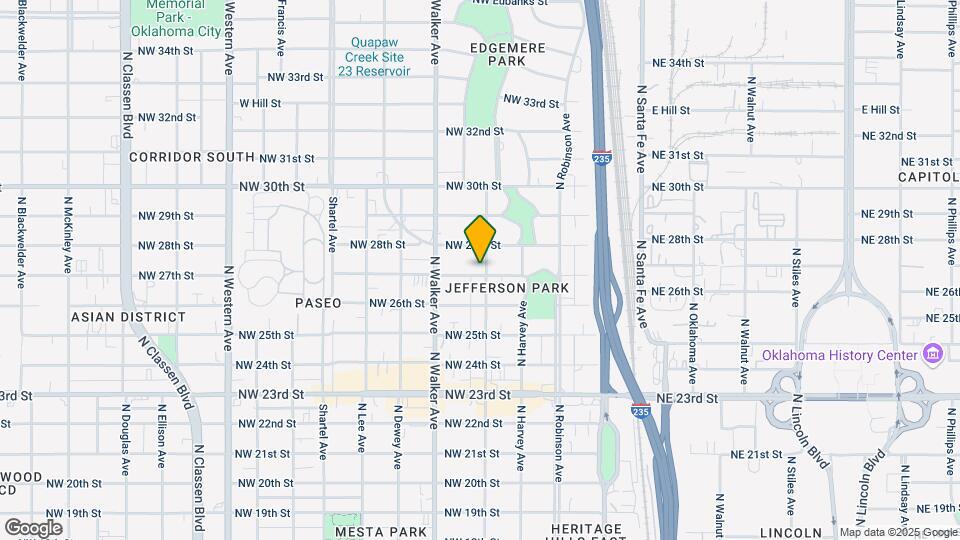 2801 N Hudson Ave Mapa y Detalles de la Ubicación