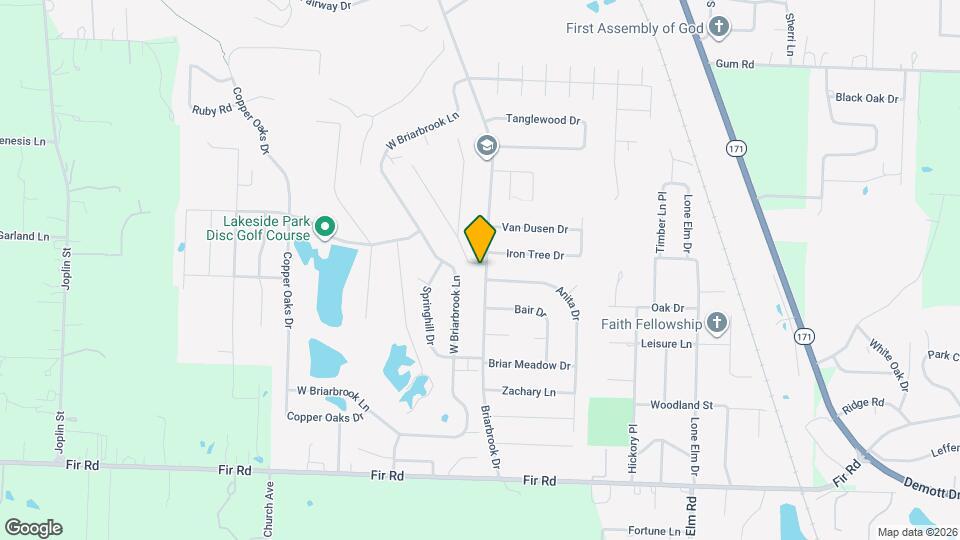 802 Briarbrook Dr Map and Location Details