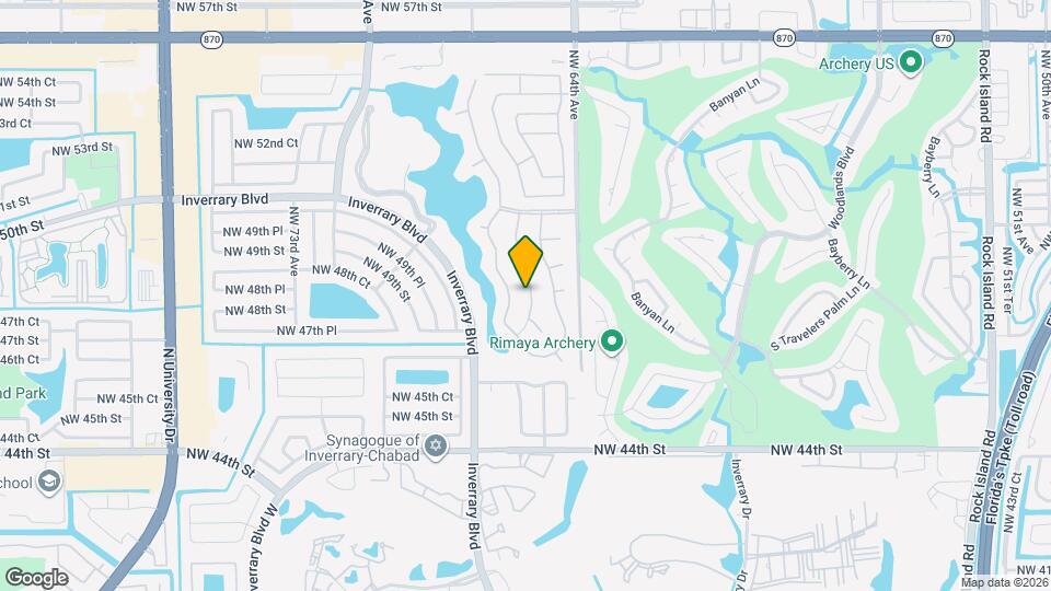 4853 NW 66th Ave Map and Location Details