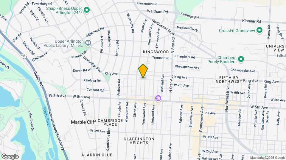 1687 Westwood Ave Map and Location Details