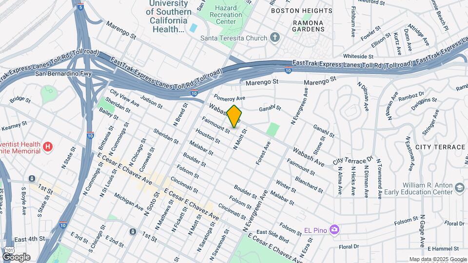 2531 Fairmount St Map and Location Details