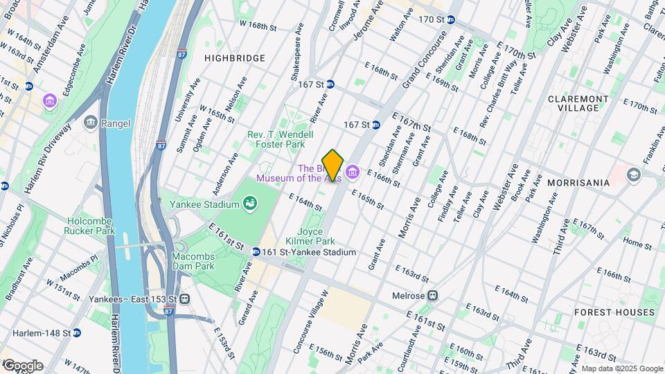 150 E 165th St Map and Location Details