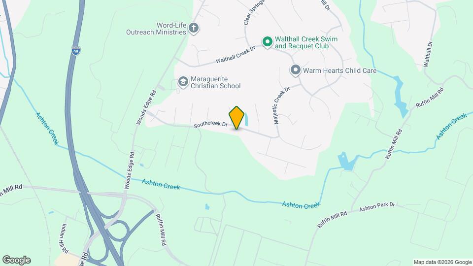 1625 Southcreek Dr Map and Location Details