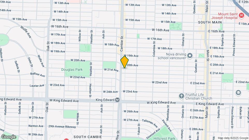 3660 Cambie St Map and Location Details