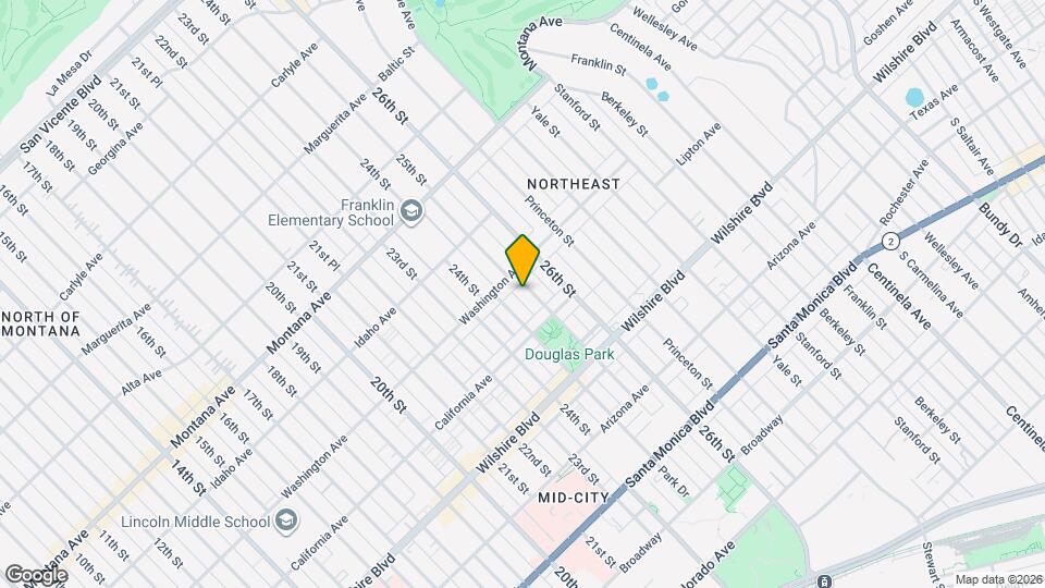 1024 25th St Map and Location Details