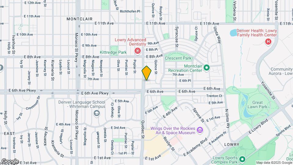 7322 E 7th Ave, Unit 2 Mapa y Detalles de la Ubicación