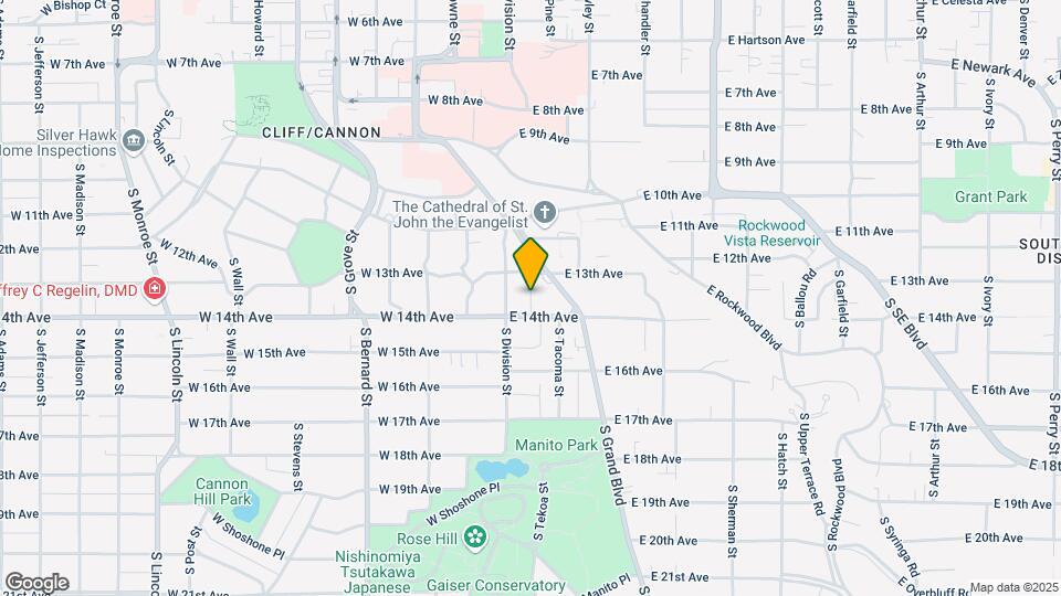 1318 S Hawthorne Pl Map and Location Details
