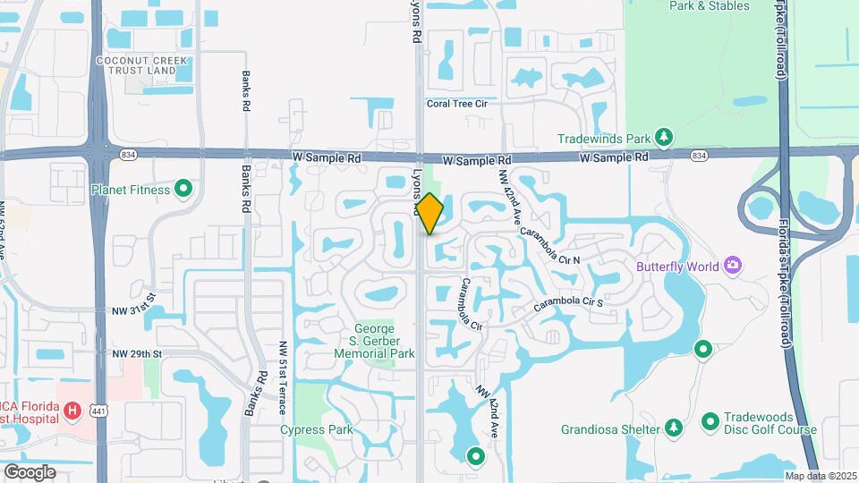 3733 Carambola Cir N Map and Location Details