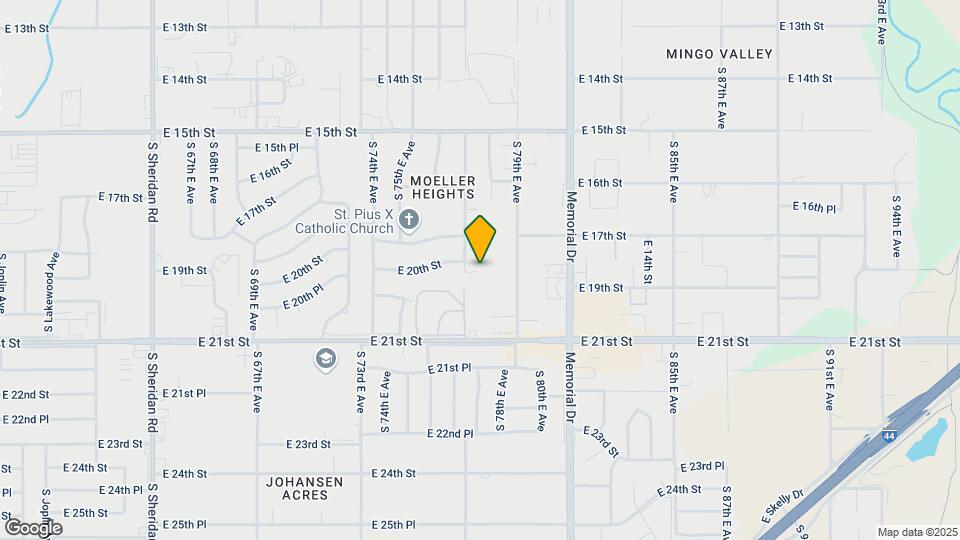 2001 S 77th E Ave, Unit Apt A Map and Location Details