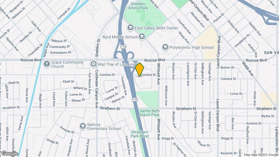 8159 Beeman Ave Mapa y Detalles de la Ubicación