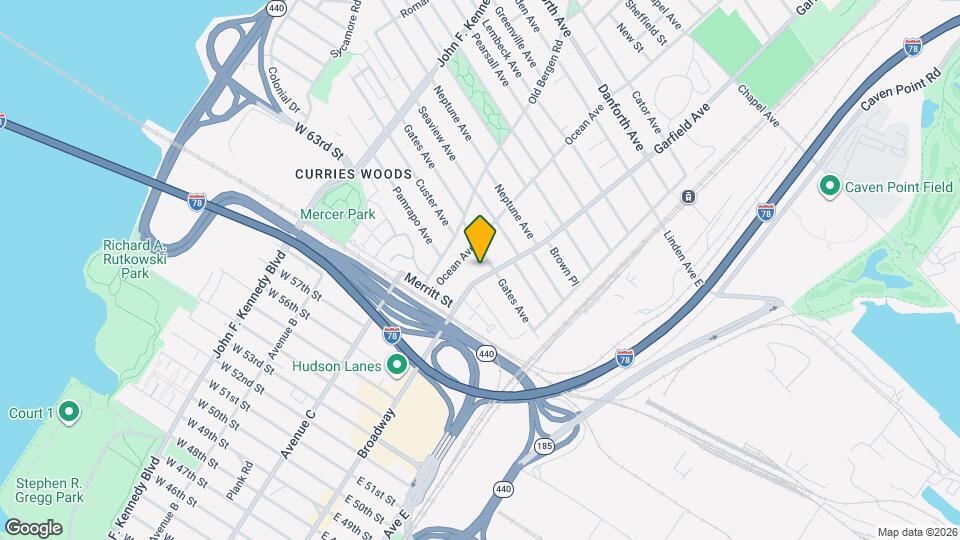 129 Garfield Ave Map and Location Details