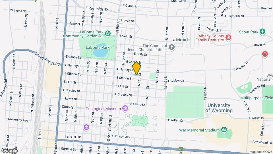 1115 E Gibbon St Mapa y Detalles de la Ubicación