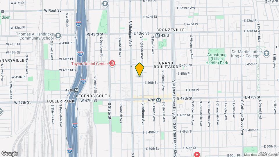 4552 S Indiana Ave Map and Location Details