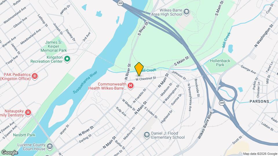 107 W Chestnut St, Unit first floor Map and Location Details