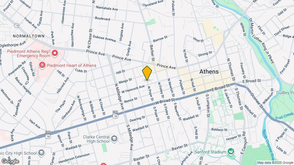 315 S Pope St Map and Location Details
