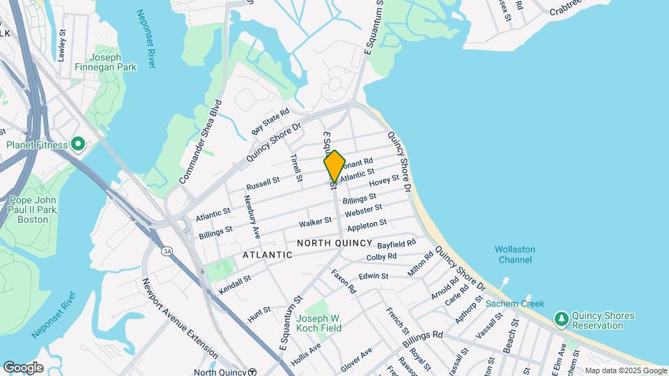 253 E Squantum St Map and Location Details