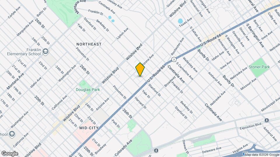 1338 Stanford St Map and Location Details