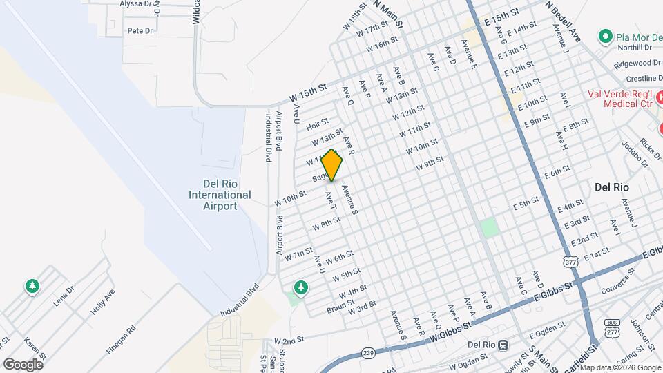 708 W 10th St Map and Location Details