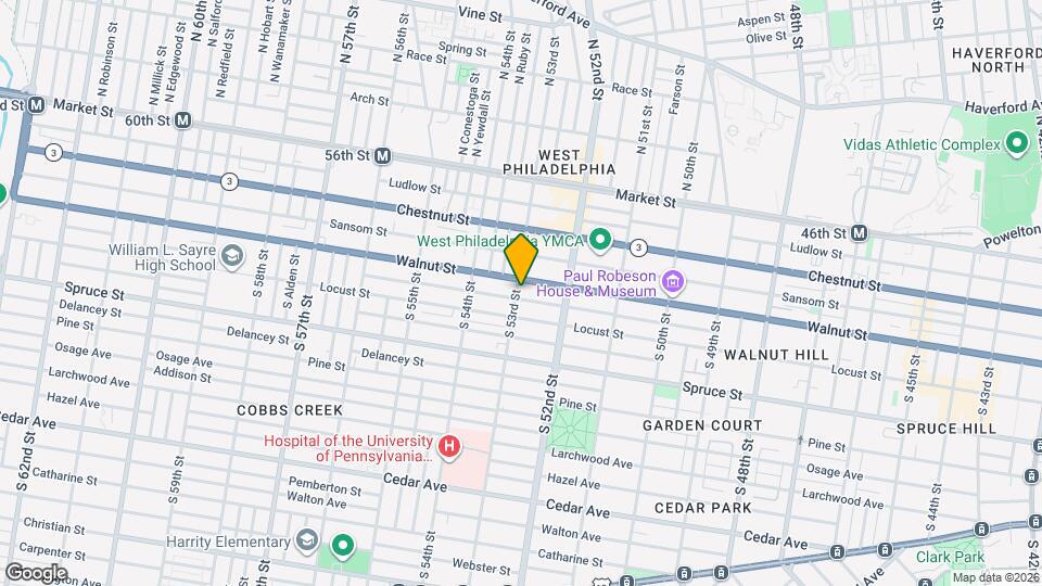 207 S 53rd St Map and Location Details