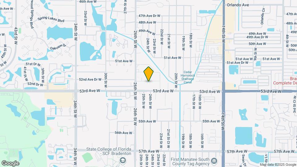 2404 52nd Avenue Dr W Map and Location Details