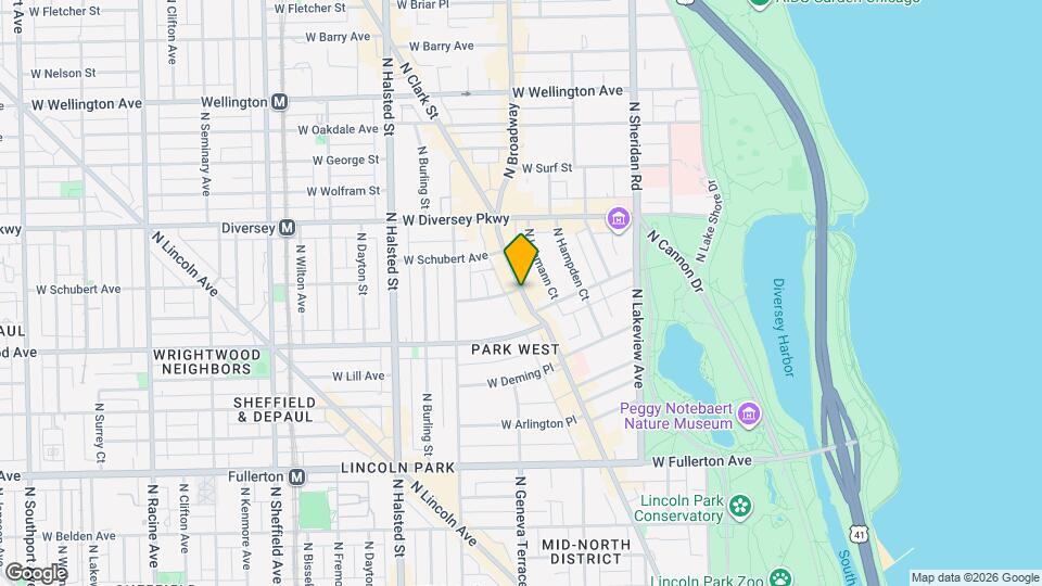 2638 N Clark St Map and Location Details