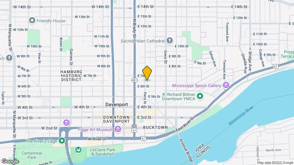 611 N Perry St Map and Location Details