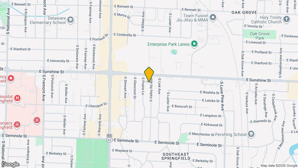 1835 S Valley Rd Ave Map and Location Details