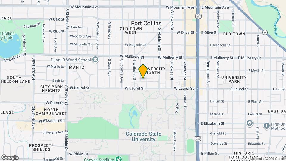 629 S Sherwood St Map and Location Details