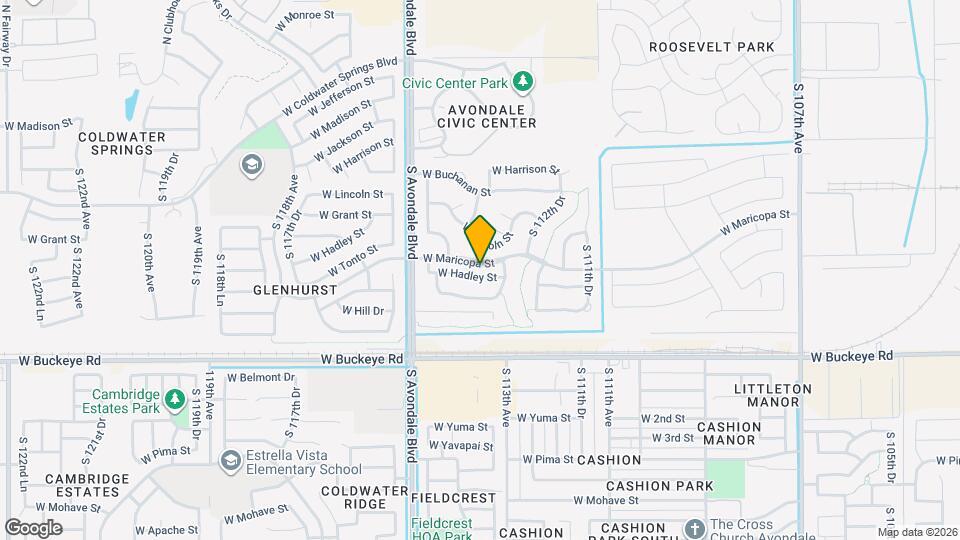 11322 W Hadley St Map and Location Details