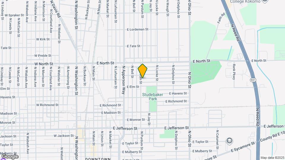 701 E Broadway St Map and Location Details