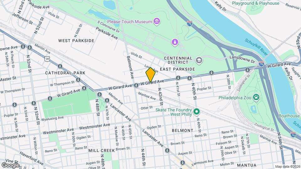 4228 W Girard Ave Map and Location Details