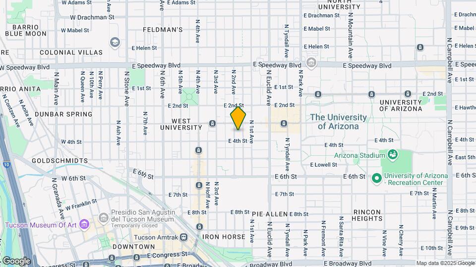 724 N 2nd Ave Map and Location Details